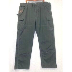 NWT Wrangler‎ Riggs Workwear Olive Ripstop Ranger Relaxed Fit 46x32 Cargo Pants